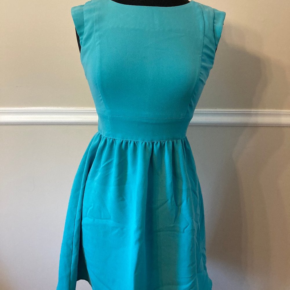 Forever 21 Aqua Sleeveless Dress